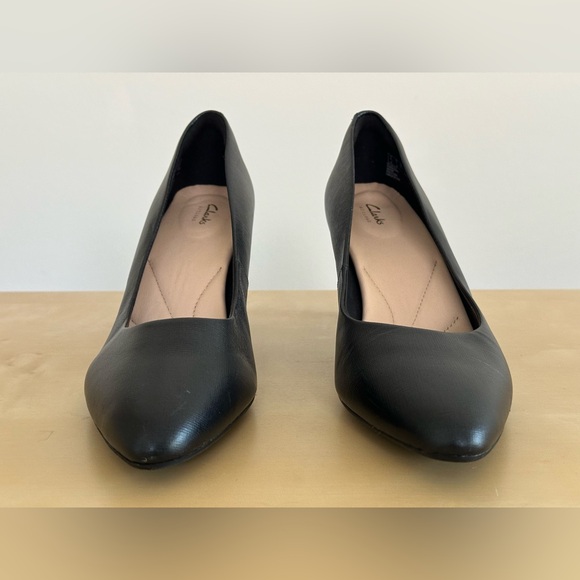 Clarks Artisan Calla Rose Black Heels Women's Size 7 M - Picture 8 of 9